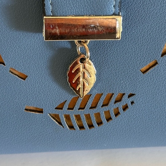 Women Long Clutch PU Leather Wallet Pocket Purse Credit Card Slips Sky Blue - Picture 4 of 14